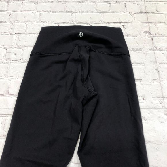 Lululemon Wunder Under Crop High Rise Tight Yoga Leggings Size 4 Black B202 -1 - Picture 14 of 15